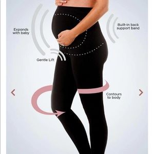 Leading Lady Maternity Support Leggings, Black, XL